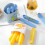 6Pcs Rectangular Shape Ice Mold With Magnetic Box-Yellow 6