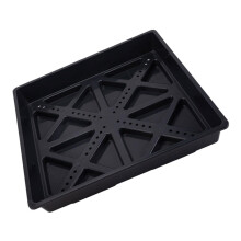Nursery Tray Heat Dissipation Handrail Reinforced Propagation Pot, Tray Compatible Black Plastic Lightweight Starter
