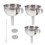 Conjunto De Acessórios De Cozinha Aço Inoxidável Prateado 3