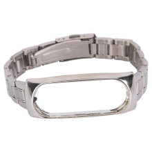 Hochwertiges Metallarmband für Xiaomi Band 4/3, verstellbare Größe, ergonomischer Verschlussknopf, Premium-Edelstahl-Ersatzarmband für den Alltag