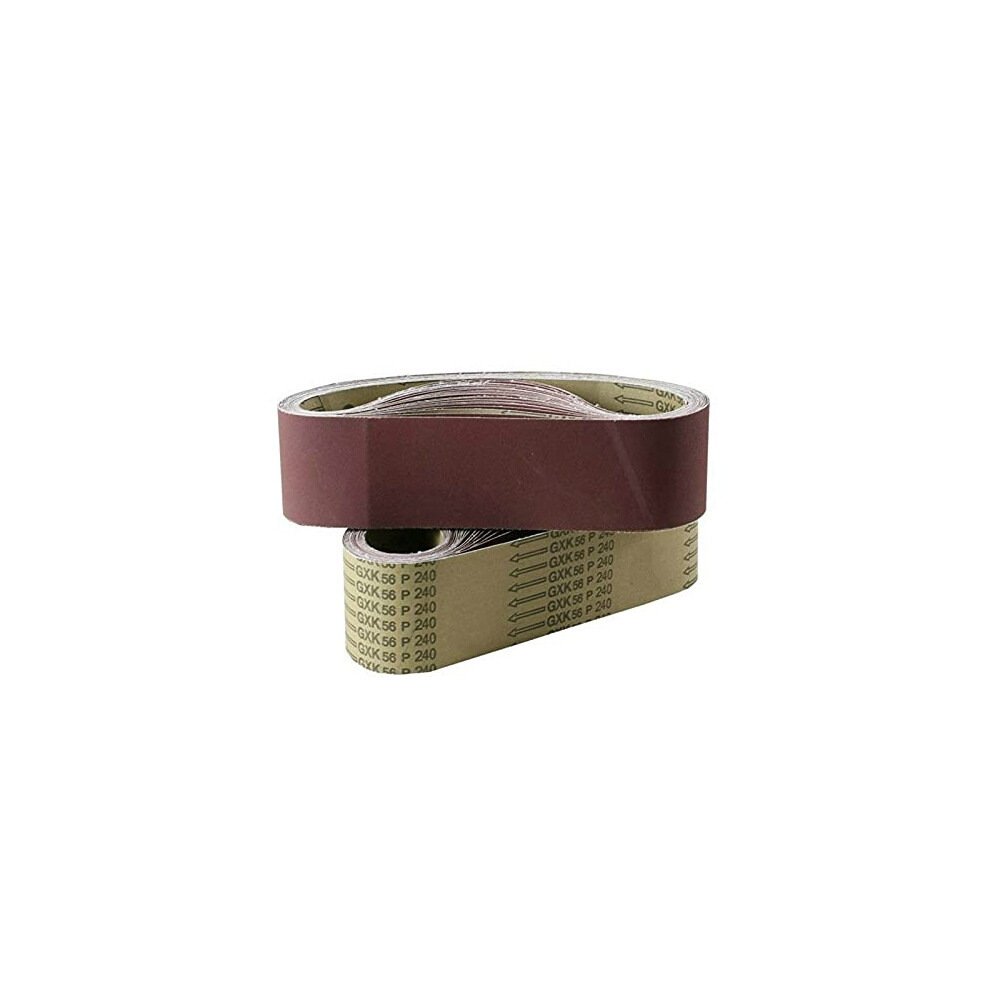 Sandpaper Abrasive Bands 10Pack 533X75mm Aluminium Oxide Sanding Belts 401000 Grit Polishing Belt Machine P800 3X21in 9339159733660