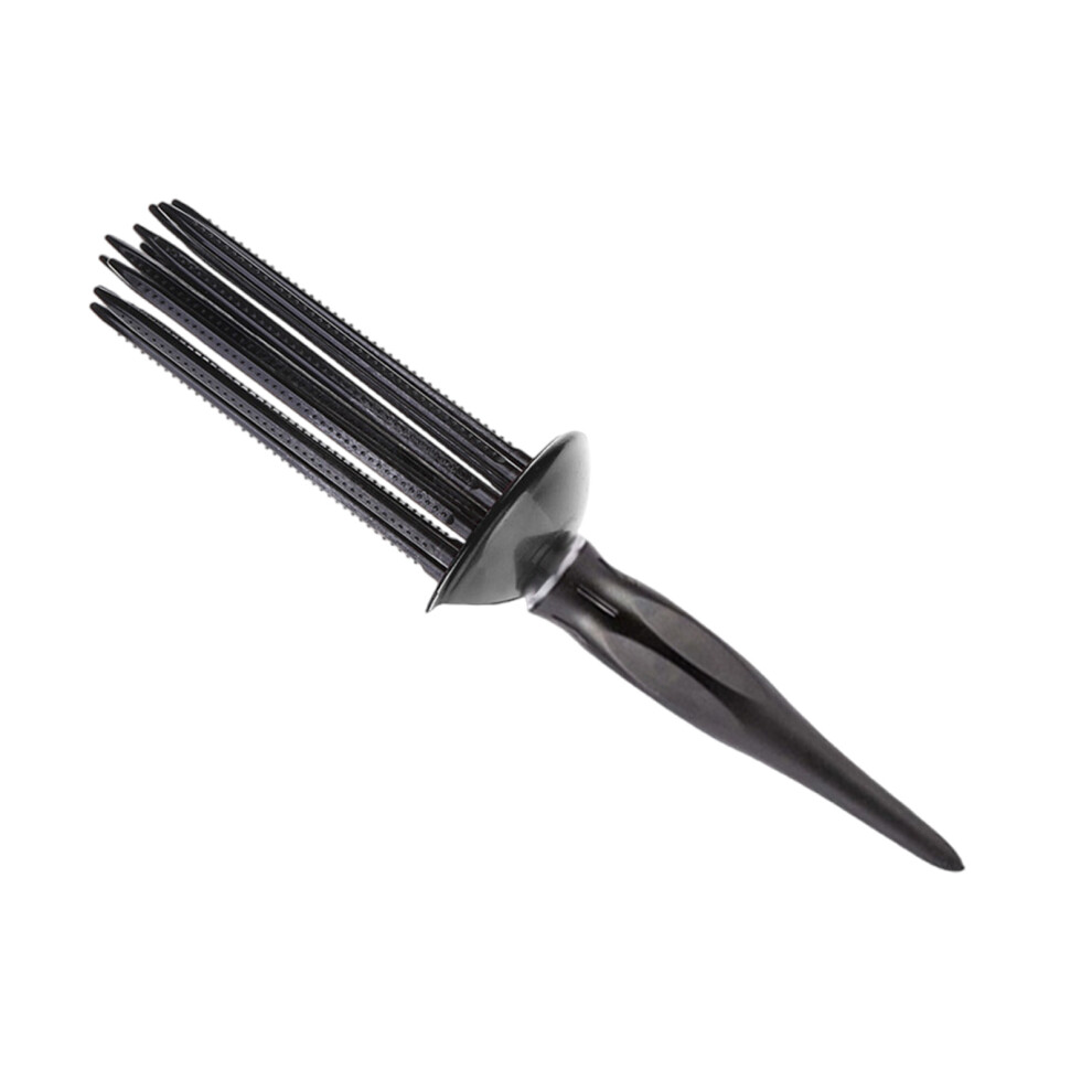 Black Curling Roll Comb Curl Defining Brush Round Curly Hair