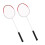 2Pcs Badminton Schläger Legierung Ultra Licht 4