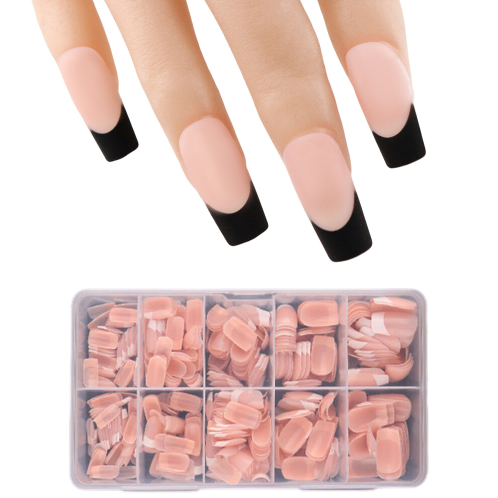 Full Cover Fake Nails Stilettos/Almond Fake Nails-MDF02 frosted