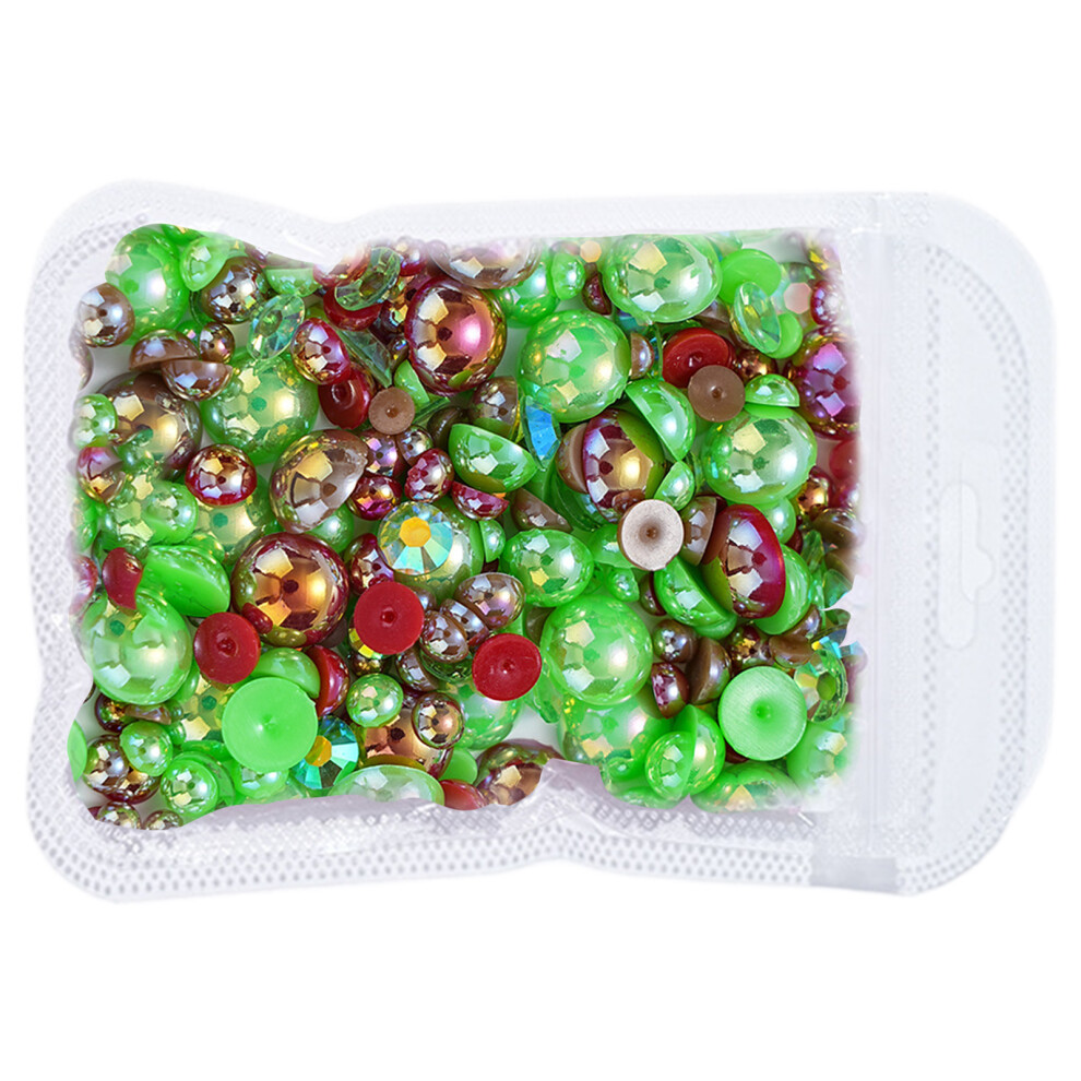 Pearls Nail Charms,Nails Art Accessories Half Round Nails-SZ025
