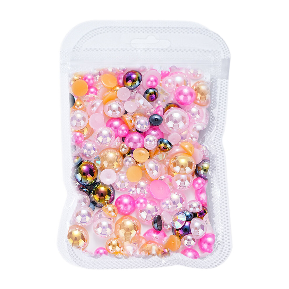 Nails Art Beads Half Round Nails Art Pearls Flatback-SZ020