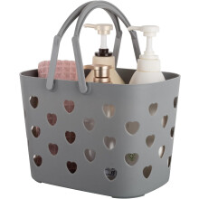 Multipurpose Storage Solution, Large Capacity Plastic Shower Basket Perfect For Various Locations Including Gym, Camping, Shower, Garden