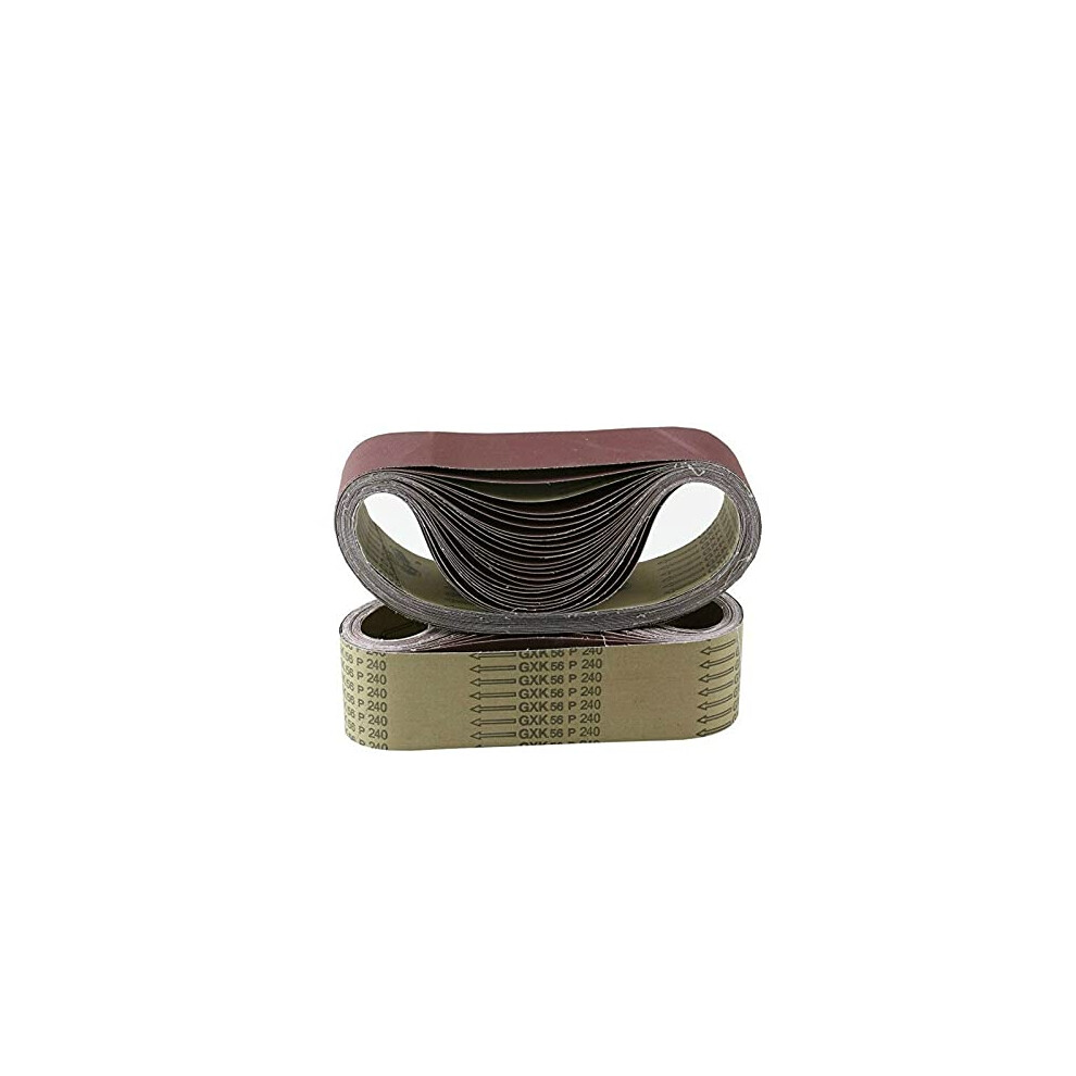 Sandpaper Abrasive Bands 3X21in (533X75mm) Aluminium Oxide, 10 Pack, Grit 401000, For Polishing Belt Machine, P80/P120 9119770183163