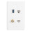 Πλάκα τοίχου HDMI Coax Ethernet, ανθεκτική αντοχή στη φθορά, αντοχή στη διάβρωση, 6
