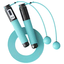 Elektronisches Springseil mit Display, kabellos und längenverstellbar für Fitness, Ganzkörpertraining und komfortable, ergonomische Griffe,