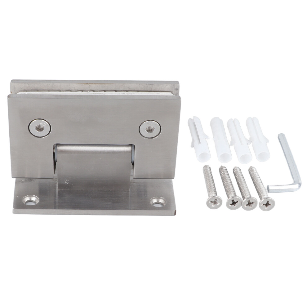 90 Degree Shower Door Hinges Heavy Duty Stainless Steel Frameless Shower Doors Hardware Replacement Parts Rust Proof Corrosion Resistant Smooth Quiet 9454554534312