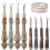 Thread cutter with seam ripper, for removing thread, sewing, clothing, needles, work patterns, 2 pieces gold 4