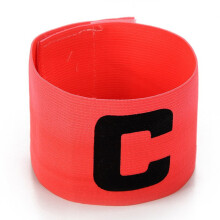 Brazalete de alta elasticidad, transpirable y cómodo para capitán en partidos de fútbol, brazalete de capitán de fútbol con diseño de fácil