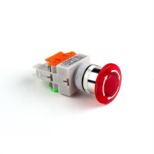 Micro Switch 22mm Red Mushroom Head Emergency Stop Push Button Switch LAY3711ZS/LAY3711ZSD AC 660V 10A Elevator Fire Brake Button Switch 11ZSD 220V