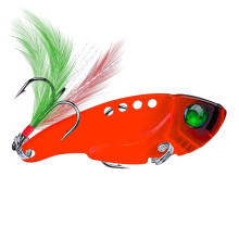 Bass Fishing Lures 10Pack 5.5cm 11g Metal Spoon Lure With VIB Sequins Bucktail Teaser Crankbait For Freshwater And Saltwater