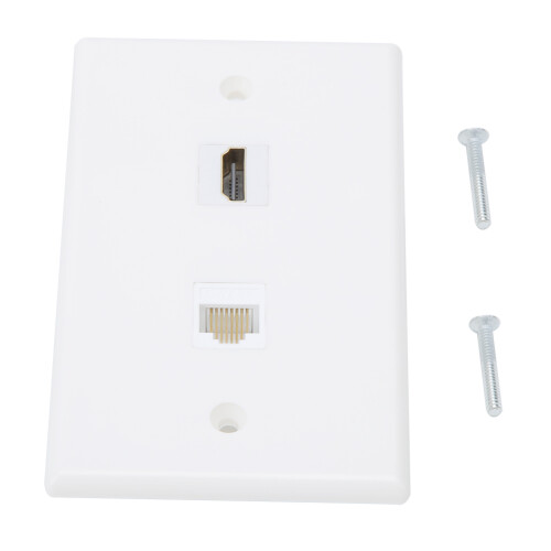 Η πλάκα τοίχου Ethernet με HDMI, υλικό ABS εξασφαλίζει ανθεκτικότητα και αξιοπιστία,