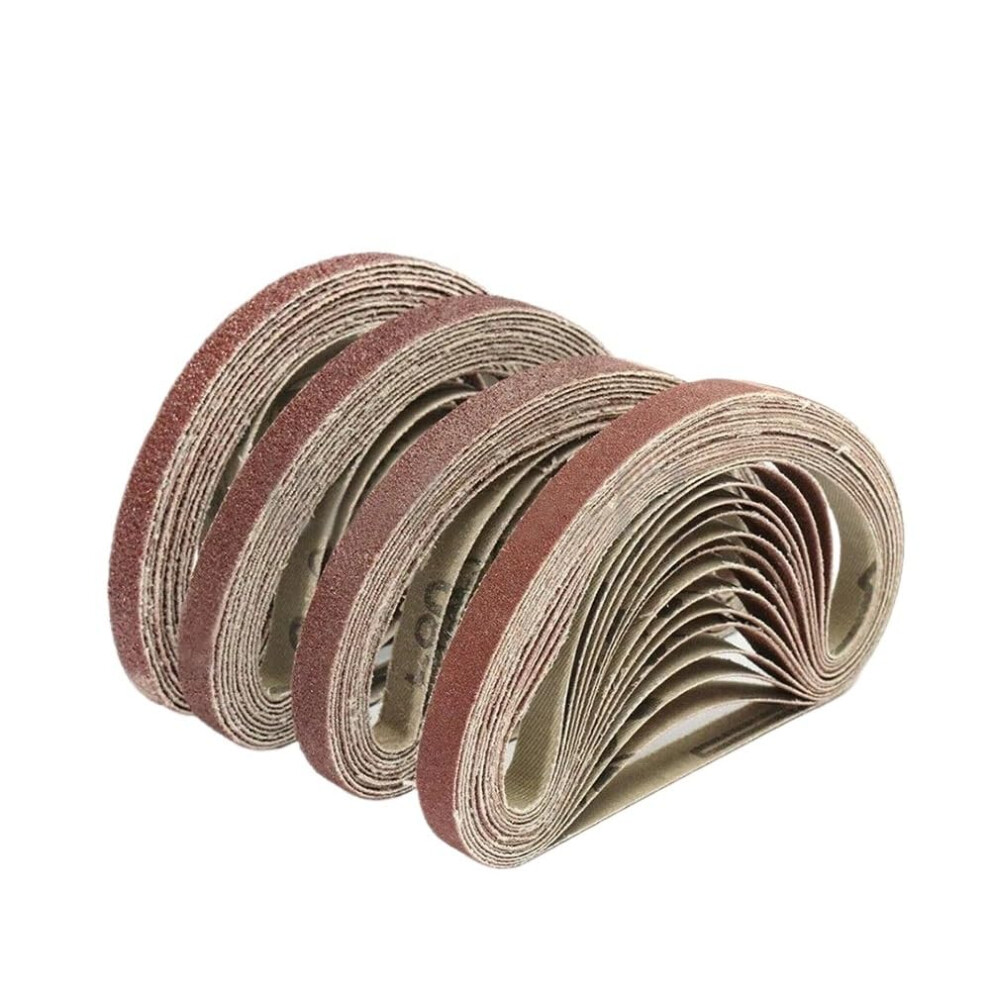 Belts Sanding 10X330mm Aluminium Oxide Belts 60 80 120 Grit Woodworking Burnishing Accessories Sander Sandpaper 50 Pcs 9323874500706