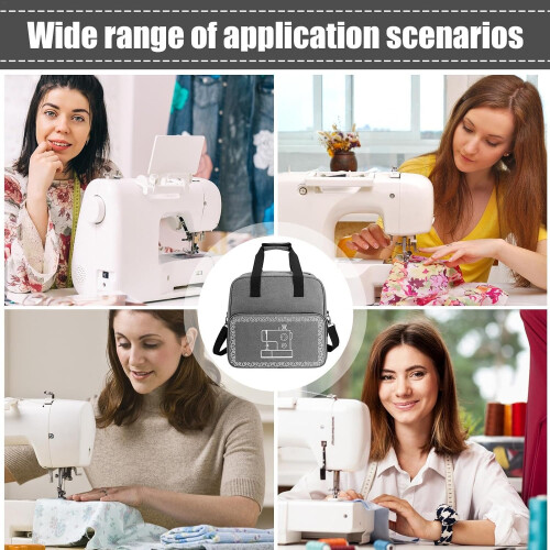 Sewing machine bag, travel sewing case, storage with multiple pockets, waterproof protective bag 2