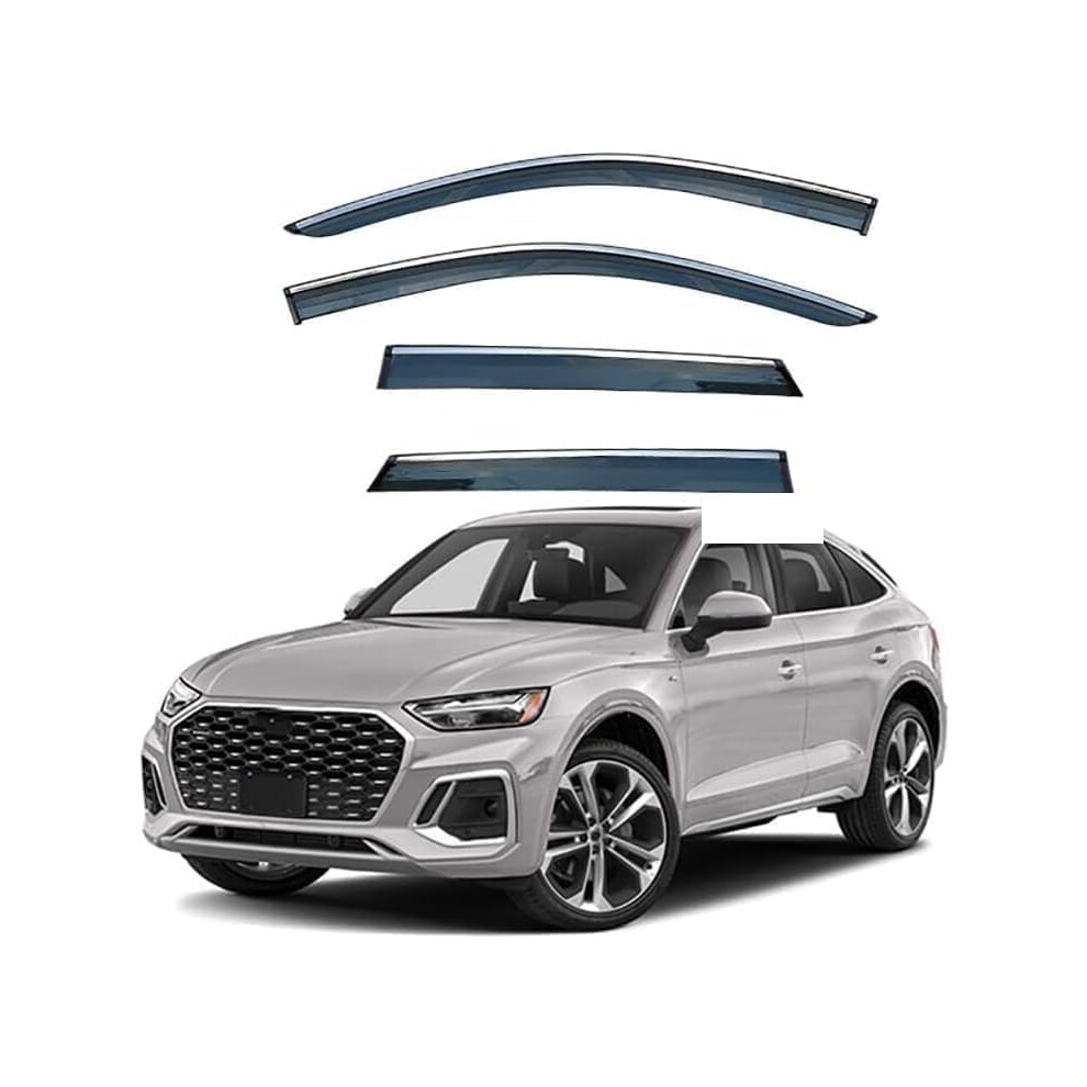 Car Wind Deflectors 4Piece Stickon Rain Shield Window Deflectors For Side Doors 9001264344528