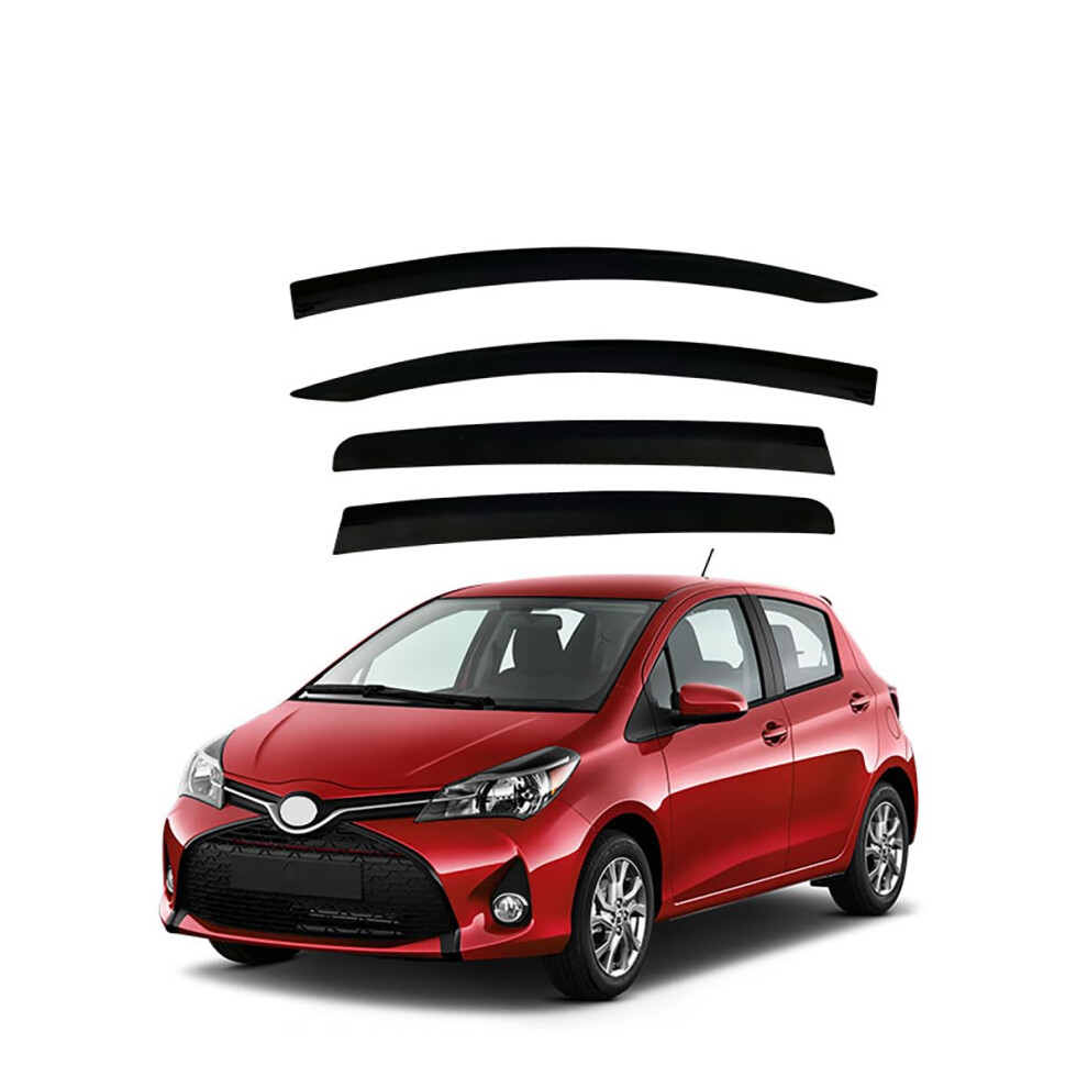 Car Window Visors Rain Guards For Toyota Yaris 20112019 Fresh Air Sun And Rain Protection 9323874501154