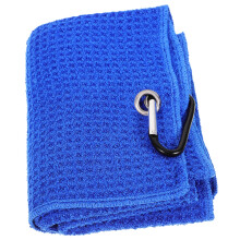 Microfiber golf towel with buckle, water absorption, compact for golf tournaments and training