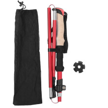 Bastões de caminhada com design ergonômico e comprimento ajustável, dobráveis, para trilhas e caminhadas, fabricados em alumínio 7075 com cabo