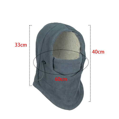 Κουκούλα Balaclava Fleece, Αντιανεμική μάσκα προσώπου από ύφασμα fleece για σκι, 1