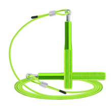 Springseil mit Griffen aus Aluminiumlegierung, leichtes Design, verwicklungsfrei, Ihr perfekter Begleiter für Heim- und Outdoor-Workouts.