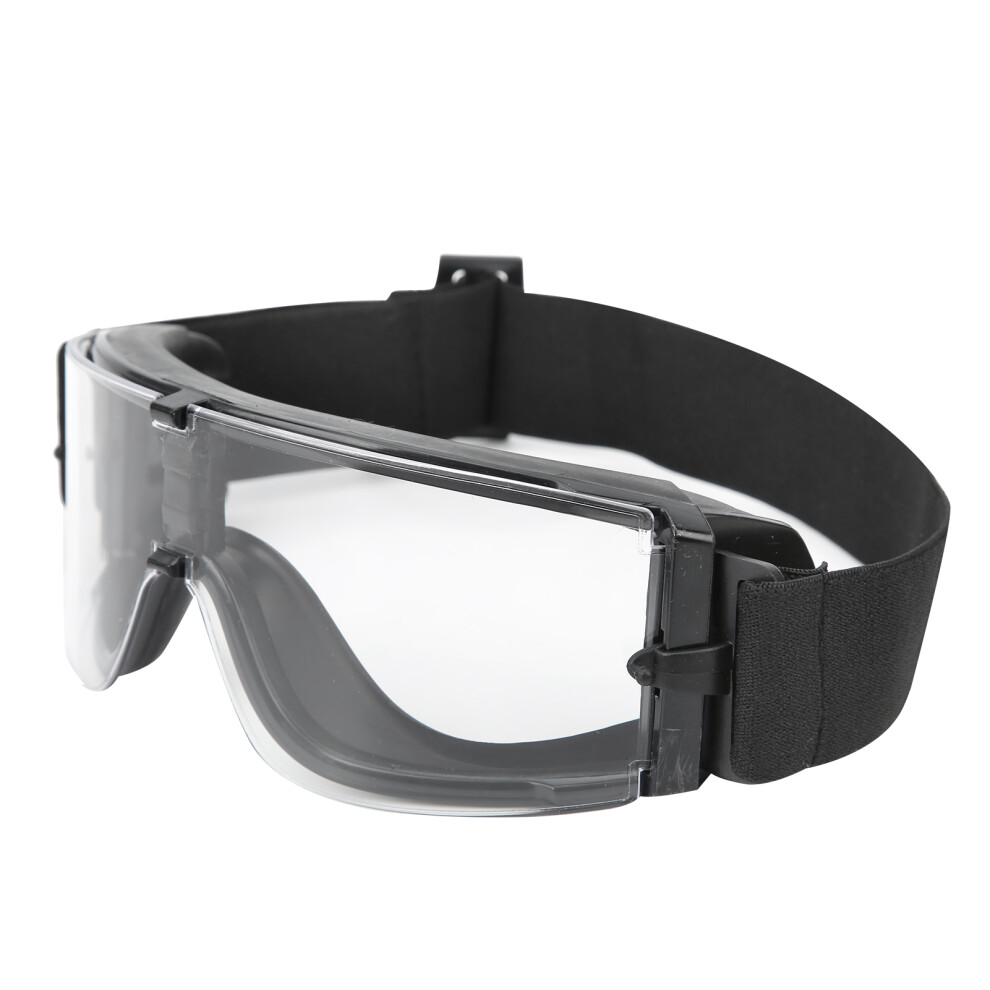 High Impact Resistance Safety Goggles, Military Eye Protection Anti Fog Uv-400 Protection Interchangeable Lens Panoramic View Soft Foam Padding With S 9088816091369