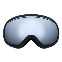 Gafas de esquí con lentes HD, resistentes al viento y al agua, para adultos y adolescentes, montura esférica de TPU con lentes Revo de doble capa,