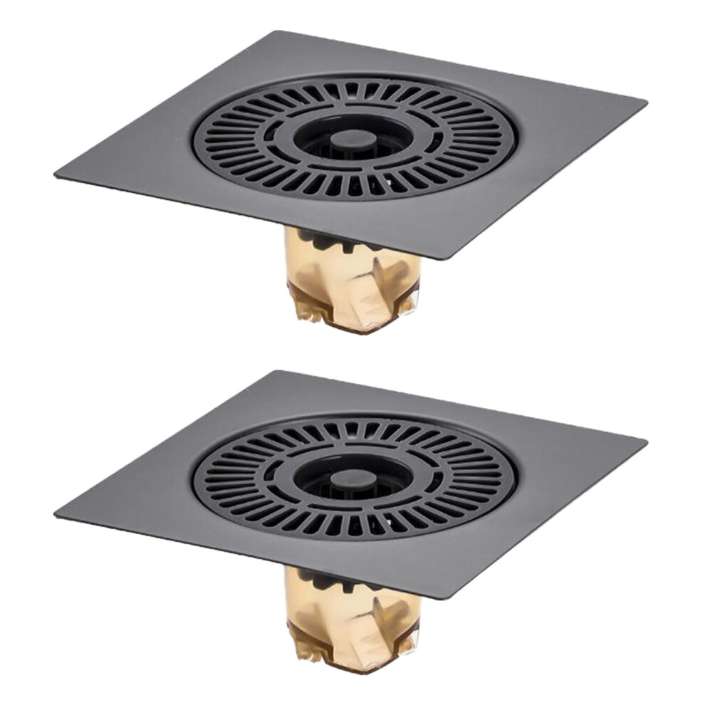 Shower Floor Drain Antiodor Stainless Steel Strainer Hair Catcher 2Pack For Home Bathroom Kitchen Balcony Garage 9323874501260