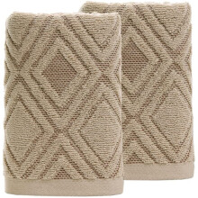 Conjunto de toalhas de mão macias e absorventes, com estrutura sem torção, ideais para banheiro (conjunto com 2 unidades, 34 x 75 cm)