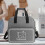 Gray sewing machine carrying bag with storage for accessories 2