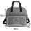 Gray sewing machine carrying bag with storage for accessories 4