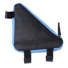 Solución de almacenamiento para bicicletas, correas de velcro ajustables que garantizan una instalación segura para su bicicleta. Bolsa triangular,