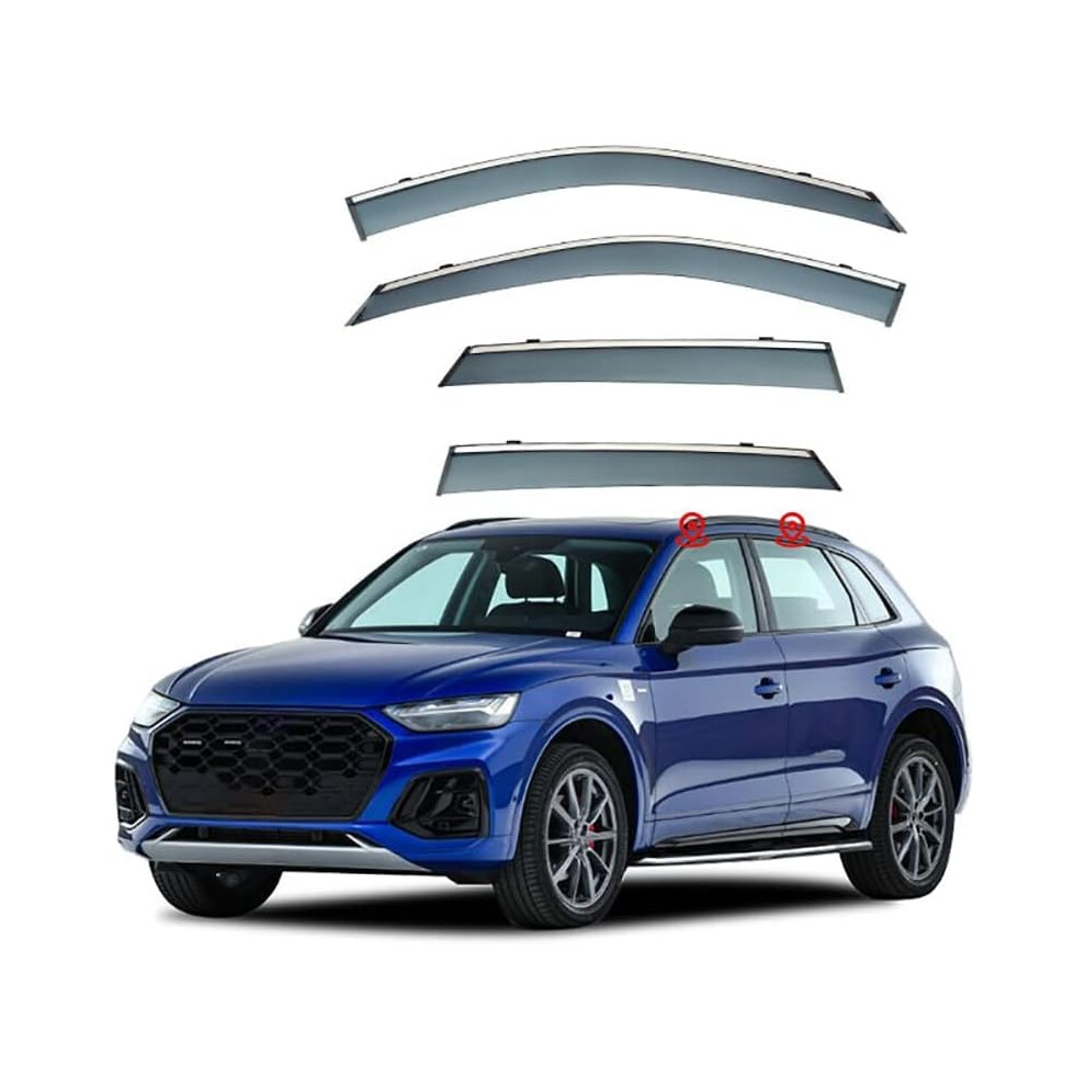 Wind Deflectors For Audi Q5 20182022 80A Rain Guards Noise Reduction Enhanced Airflow 4Piece 9119770186096