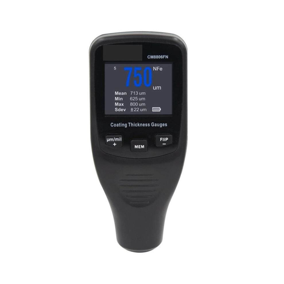 Cm8806fn Digital Coating Thickness Gauge, Auto Paint Tester 50 Mil 1250 Âµm Fe Nfe 9001264345341