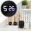 Stick On Clock Waterproof Car Clock Digital Display Cooking Timer Truck Air Vent Dashboard 2