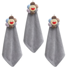 Super saugfähige Handtücher aus Korallensamt für Küche und Bad, niedliches Cartoon-Design, schnelltrocknendes Chenille-Material, dekorative