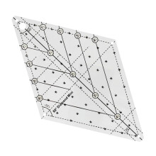 60 Degree Quilting Ruler Sewing Tool, Quilt Template Ruler, Sewing Accessories for Craft Enthusiasts