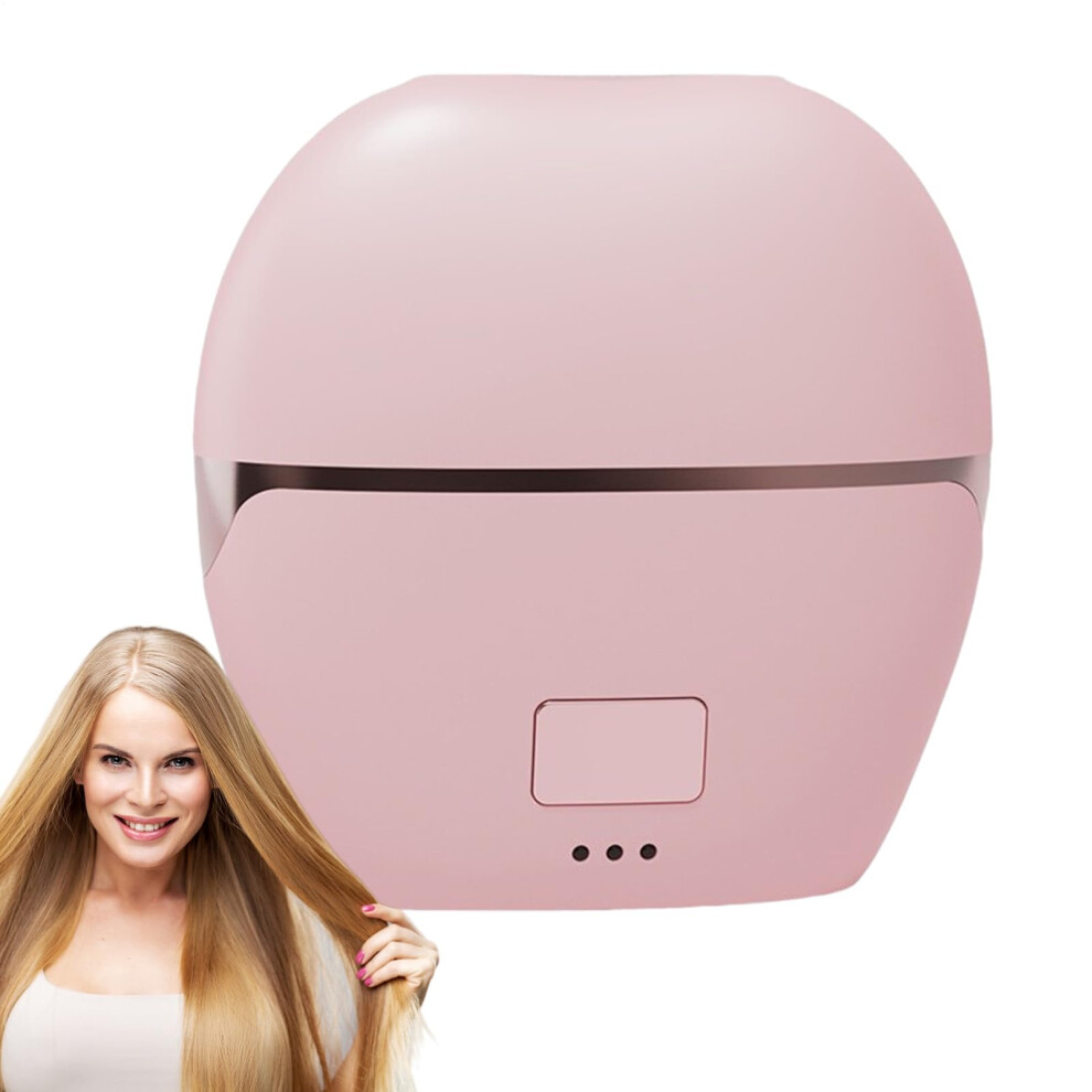 Cordless Ceramic Hair Straightening Brush with Three Heat Settings for Frizzy Hair and Travel