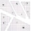 3/4/5pcs Quilting Ruler Sewing Ruler Templates for Patchwork Embroidery Crafts Clear Acrylic Quilting Patchwork Ruler Ref: 5774 2