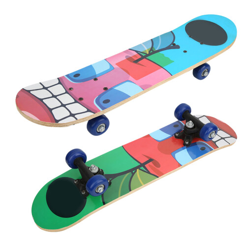 Φορητό skateboard με ανθεκτικό σχεδιασμό, ομαλή εμπειρία οδήγησης με ρουλεμάν Abec, 2