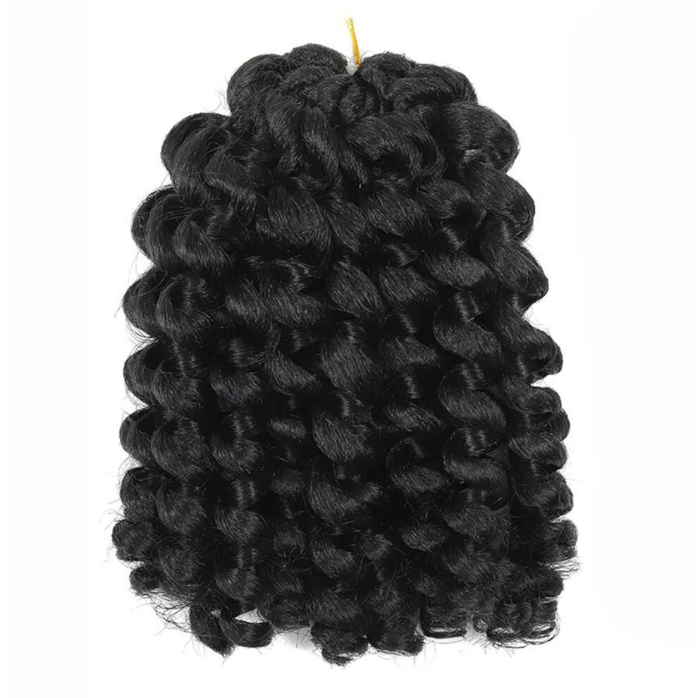 Unisex Spring Twist Braid Curls Wigs Heat Resistant Temperature Fiber Realistic Afro Kinky Hairpiece 1B For Women