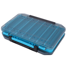 Autumn Protection Doublesided Bait Box with Plastic Material for Wear Resistance and Durability, Suitable for Anglers and Fishing Enthusiasts (BLUE)