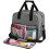 Shoulder bag for sewing machines, compatible with most standard models, light gray 3