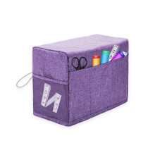 Purple Household Sewing Machine Cover with Pockets
