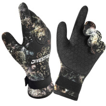 3 mm/5 mm Neoprene Diving Socks, NonSlip Beach Boots, Wetsuit Shoes, Warm Snorkeling, Diving, Surfing Gloves for Adults MR015glovesCamouflage3mm S