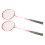 LEIJIAER Badmintonschläger-Set für 2 Spieler, 3