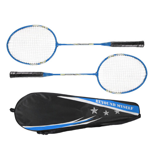 LEIJIAER Badmintonschläger-Set für 2 Spieler,